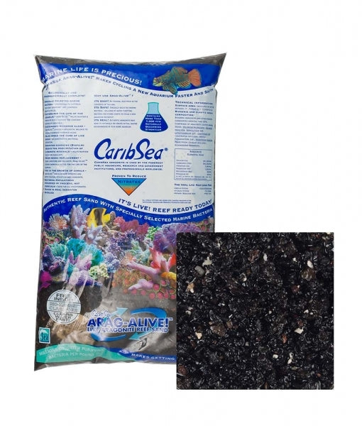 CaribSea Arag-Alive Hawaiian Black Aquarium Sand