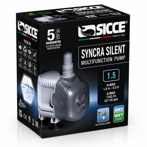 Sicce Syncra Silent 1.5 Multifunction Pump (357 gph)
