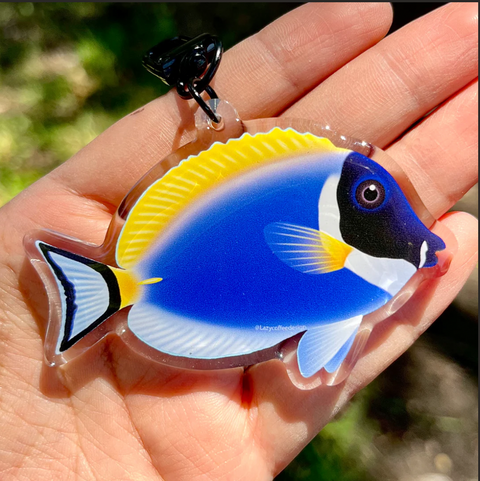 Powder Blue Tang Keychain