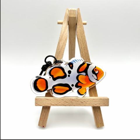 Picasso Designer Clownfish Keychain