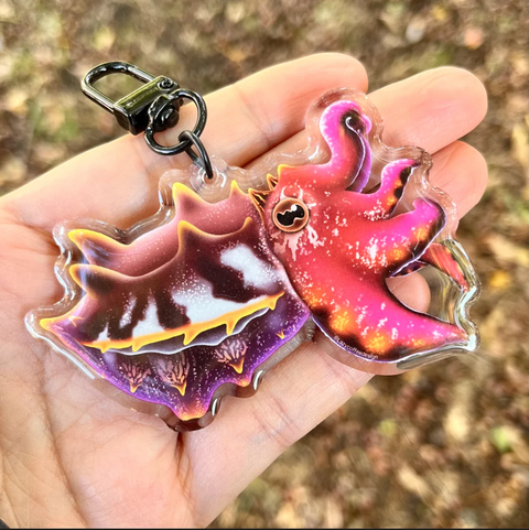 Flamboyant Cuttlefish Keychain