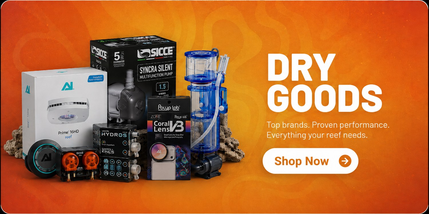 Shop dry goods — top brands, proven performance, everything your reef needs